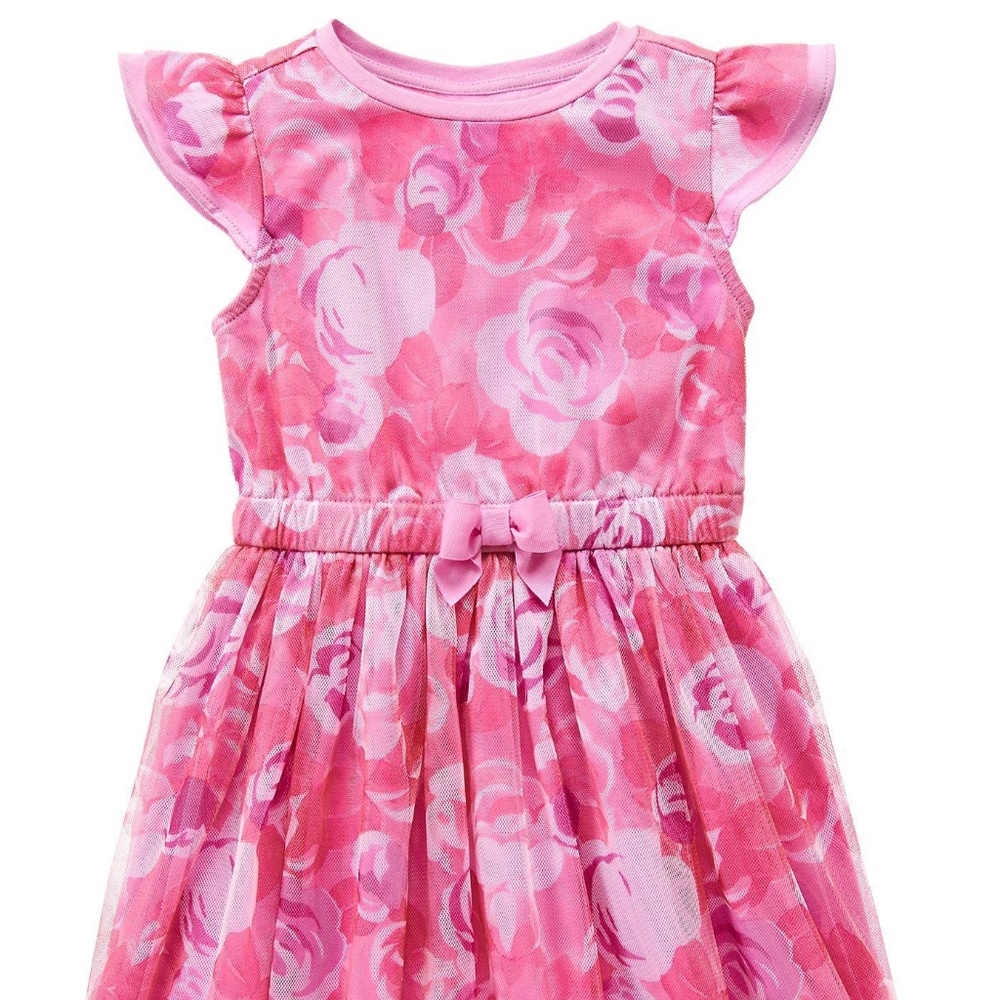 Gymboree Pink Floral Mesh Short Sleeve Dress Set Baby Girl‎ size 6-12 mo NWT - Picture 8 of 8